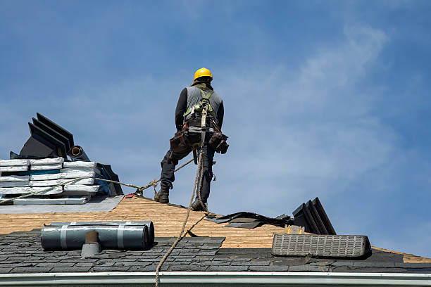 Professional Gutter Installation technician working in Westlake Village, IL
